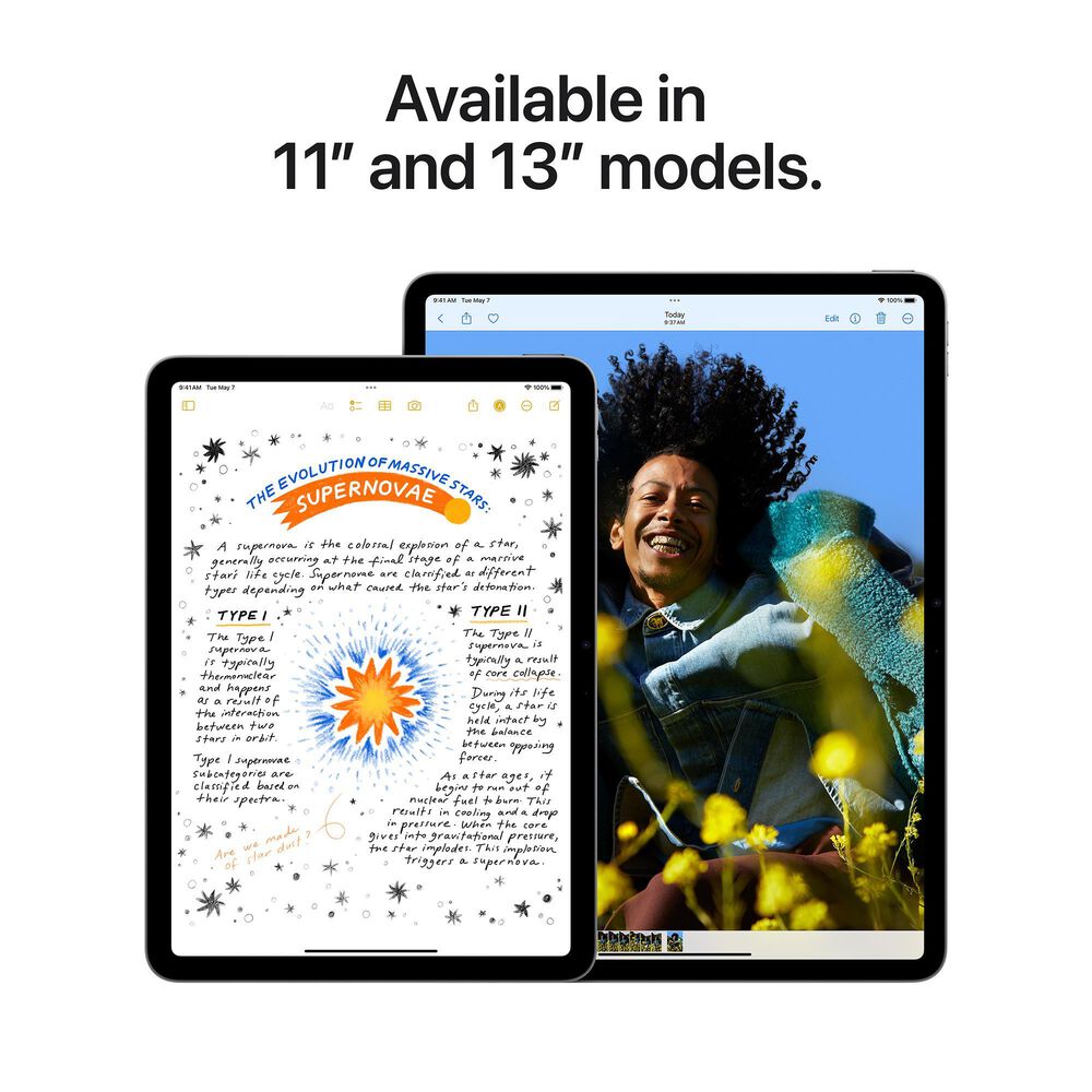 Apple 11-Inch iPad Air M3 Chip Wi-Fi 1TB in Starlight &#40;Latest Model&#41;, , large