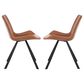 Safavieh Terra Accent Chair in Light Brown/Black (Set of 2), , large