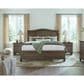 Riva Ridge Oxford Queen Sleigh Bed in Cocoa with USB Ports, , large