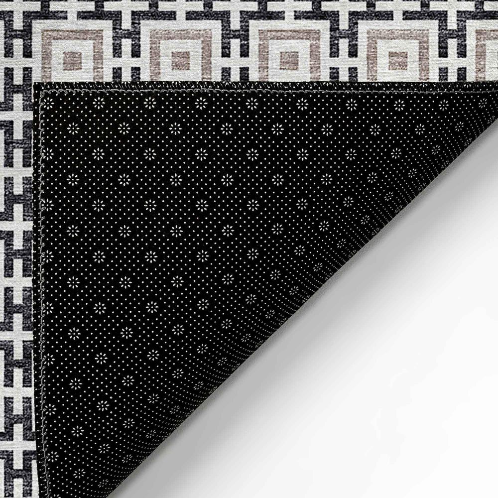 Dalyn Rug Company Marlo 2&#39;3&quot; x 12&#39; Black Indoor/Outdoor Runner, , large