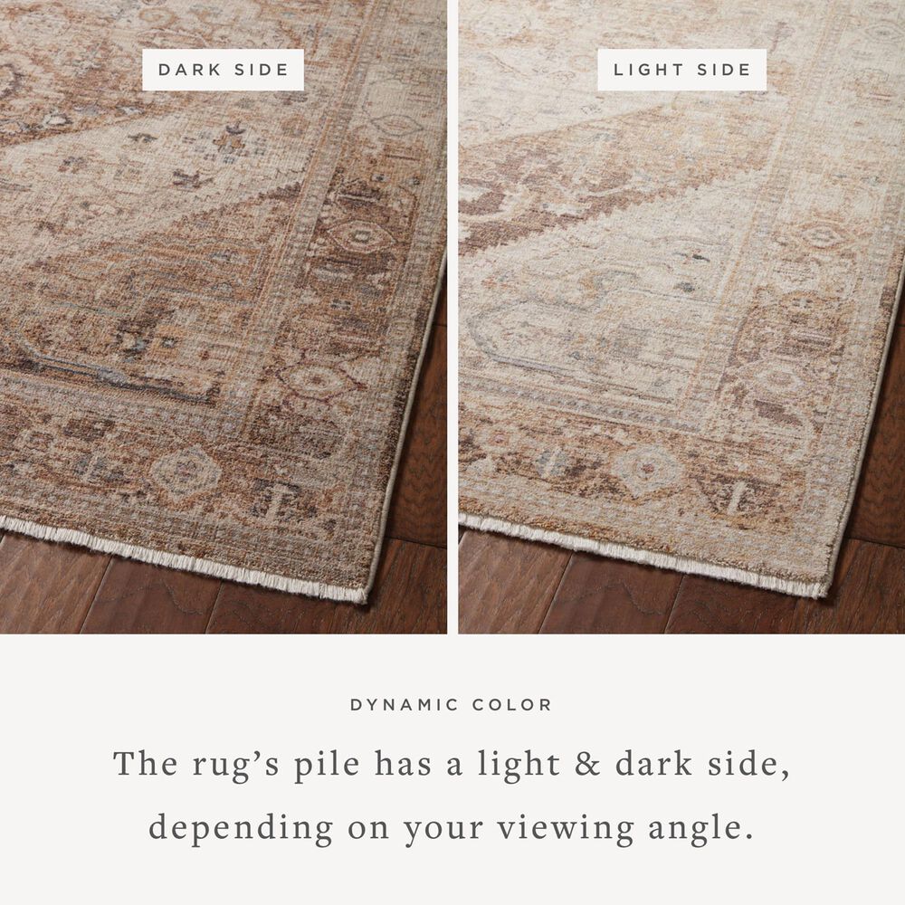 Loloi Lyra 4&#39; x 5&#39;7&quot; Natural and Mocha Area Rug, , large