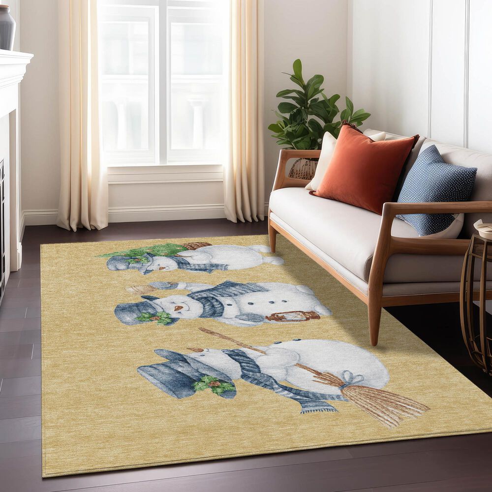 Dalyn Rug Company Wonderland WN34 Gold 3&#39; x 5&#39; Area Rug, , large