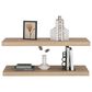 Hearth and Haven Ecco32" Floating Wall Shelf in Old Pine (Set of 2), , large