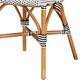 Baxton Studio Genica Side Chair in Black, White and Natural Brown, , large
