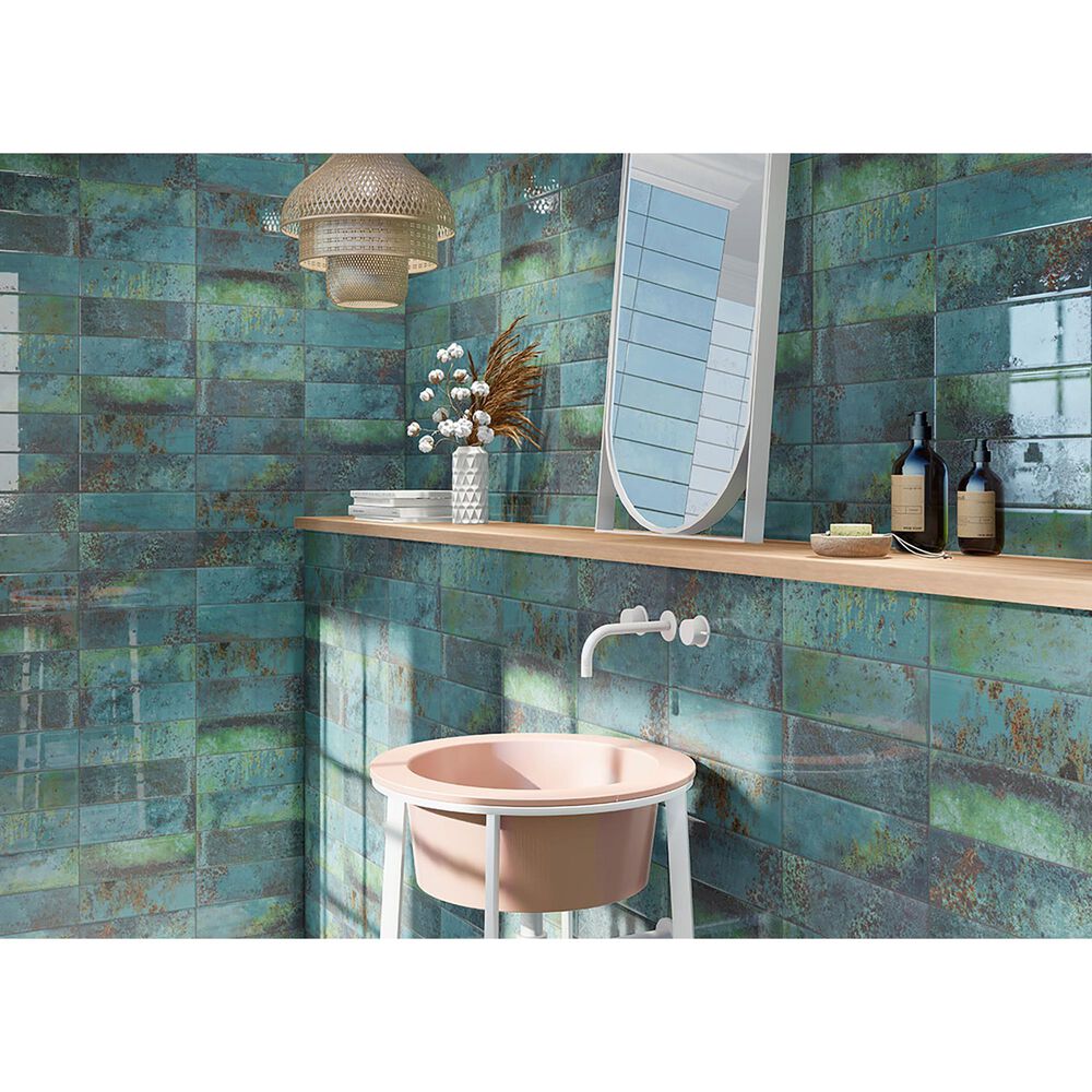MS International Marza Aqua 4&quot; x 12&quot; Porcelain Tile, , large