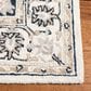 Safavieh Micro-Loop Oriental 2"3" x 7" Ivory and Navy Runner, , large