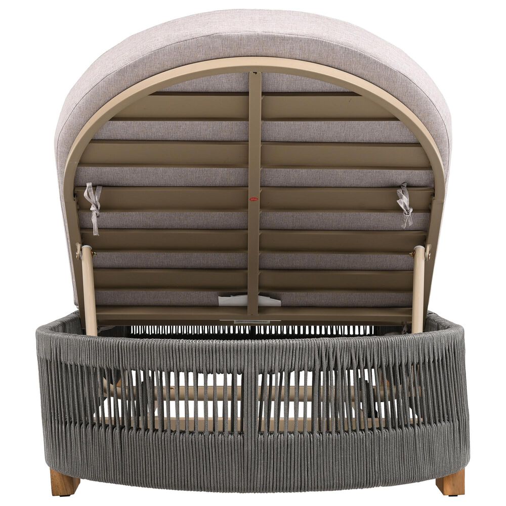 Hearth and Haven Outdoor Chaise Lounge Chair in Beige, , large
