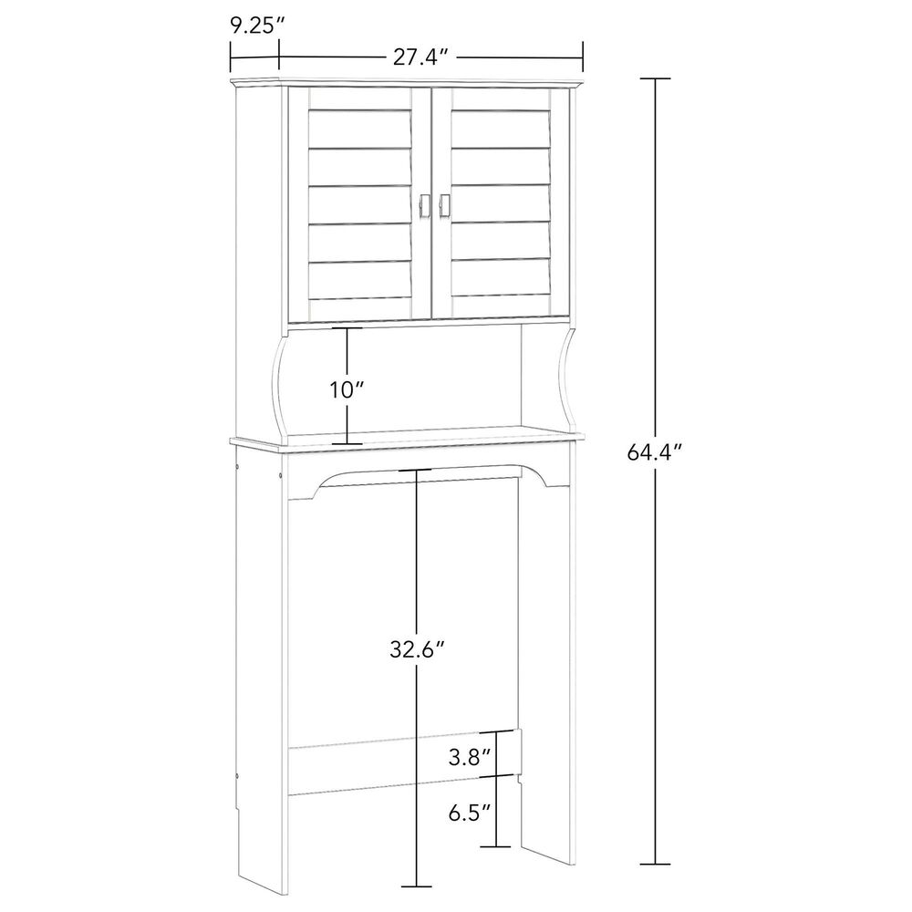 RiverRidge Home Brookfield Bathroom Spacesaver in White, , large