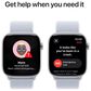 Apple Watch Series 10 GPS + Cellular 46mm Silver Aluminum Case with Blue Cloud Sport Loop, , large