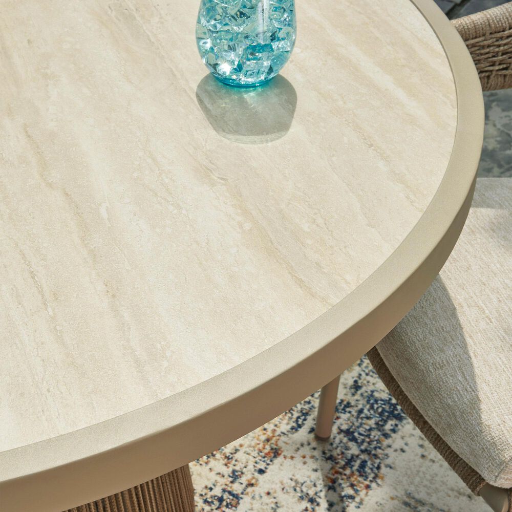 Ashley Orchard Beach Patio Dining Table in Beige, , large