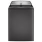 GE Profile 5 Cu. Ft. Top Load Impeller Washer and 7.4 Cu. Ft. Electric Dryer Laundry Pair in Diamond Gray, , large