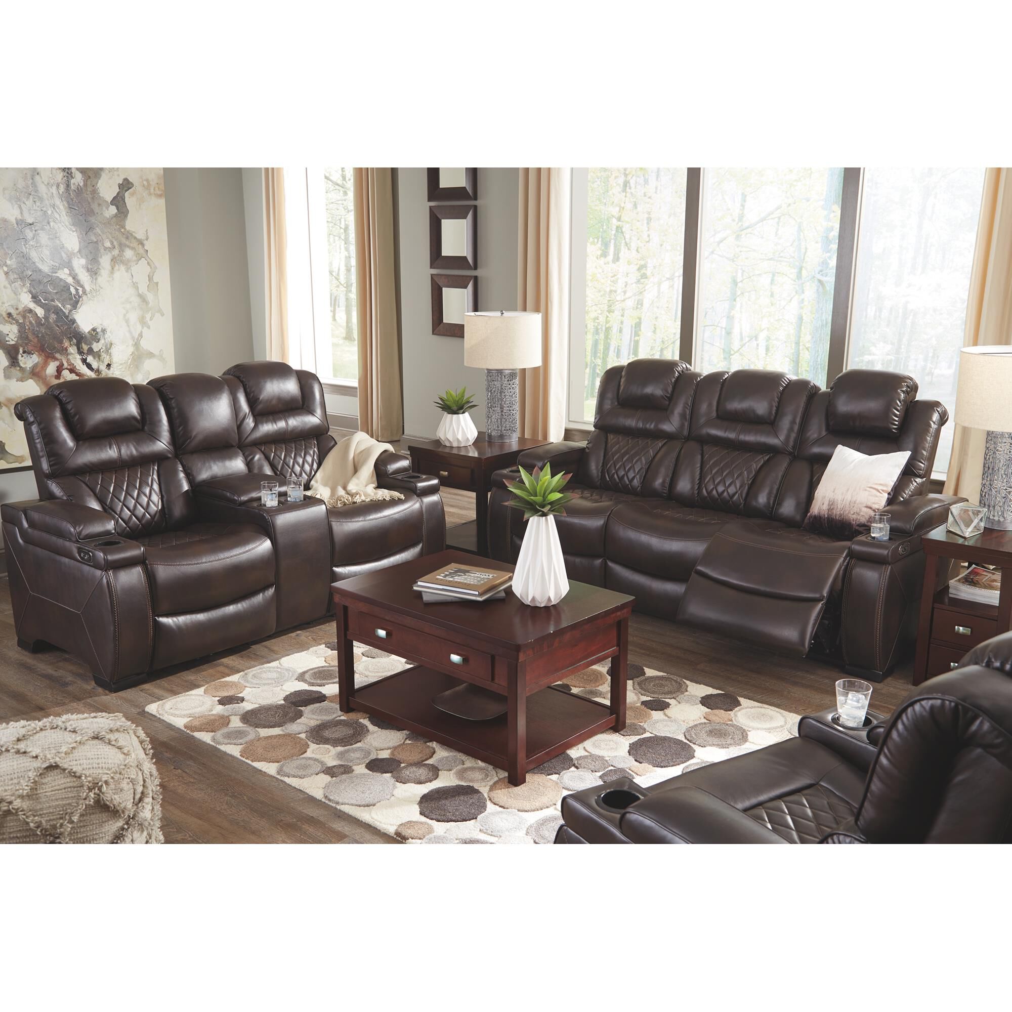 Signature Design by Ashley Warnerton Power Recliner Loveseat with
