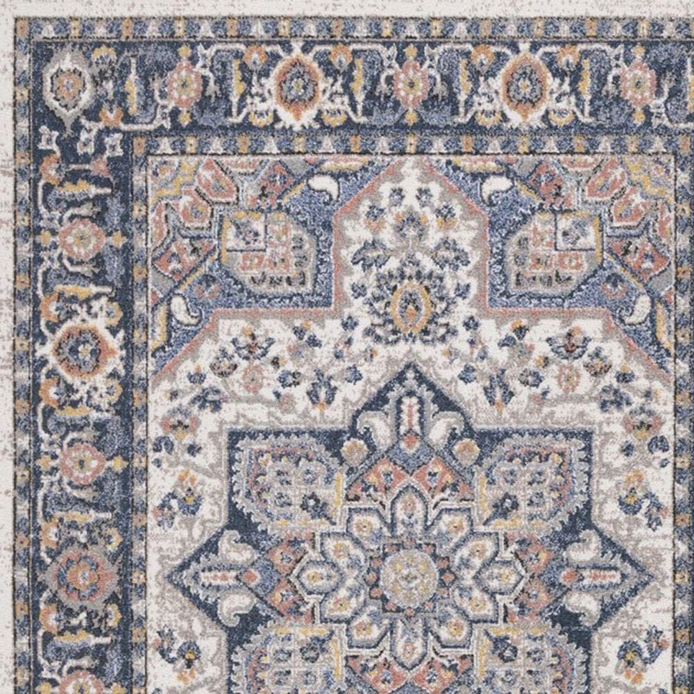 Safavieh Astoria 5&#39;3&quot; x 7&#39;6&quot; Blue and Rust Area Rug, , large