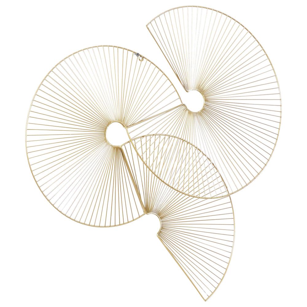 Maple and Jade 23&quot; x 23&quot; Contemporary Abstract Wall Decor in Gold, , large