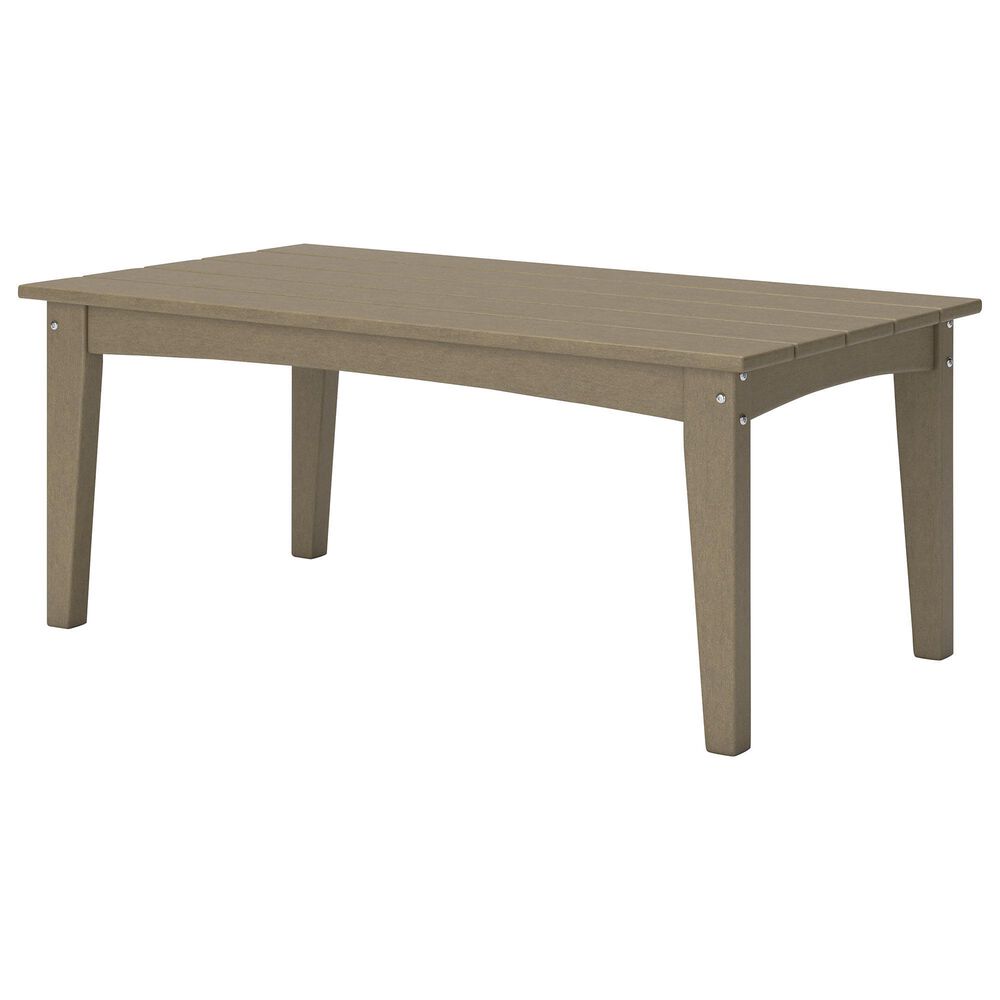 Ashley Hyland Wave Patio Rectangular Coffee Table in Driftwood, , large