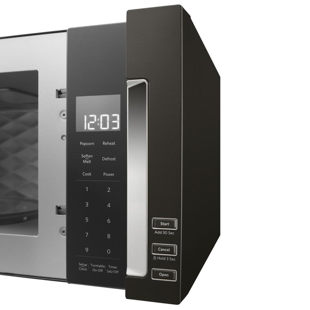 KitchenAid Low Profile Micro Hood Combo in Black Stainless Steel