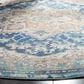 Safavieh Aria 6"6" Round Blue and Beige Area Rug, , large