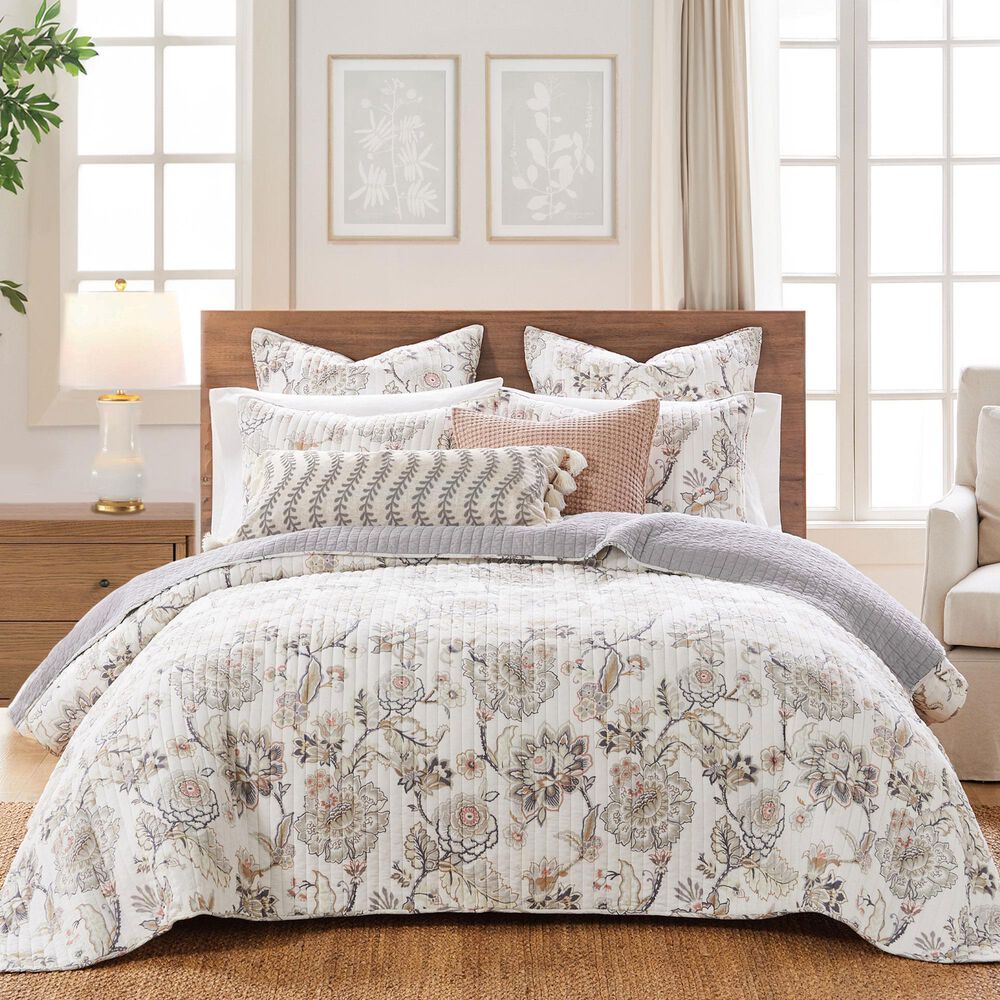 Levtex Ophelia 3-Piece Reversible Full/Queen Quilt Set in Blush and Grey, , large
