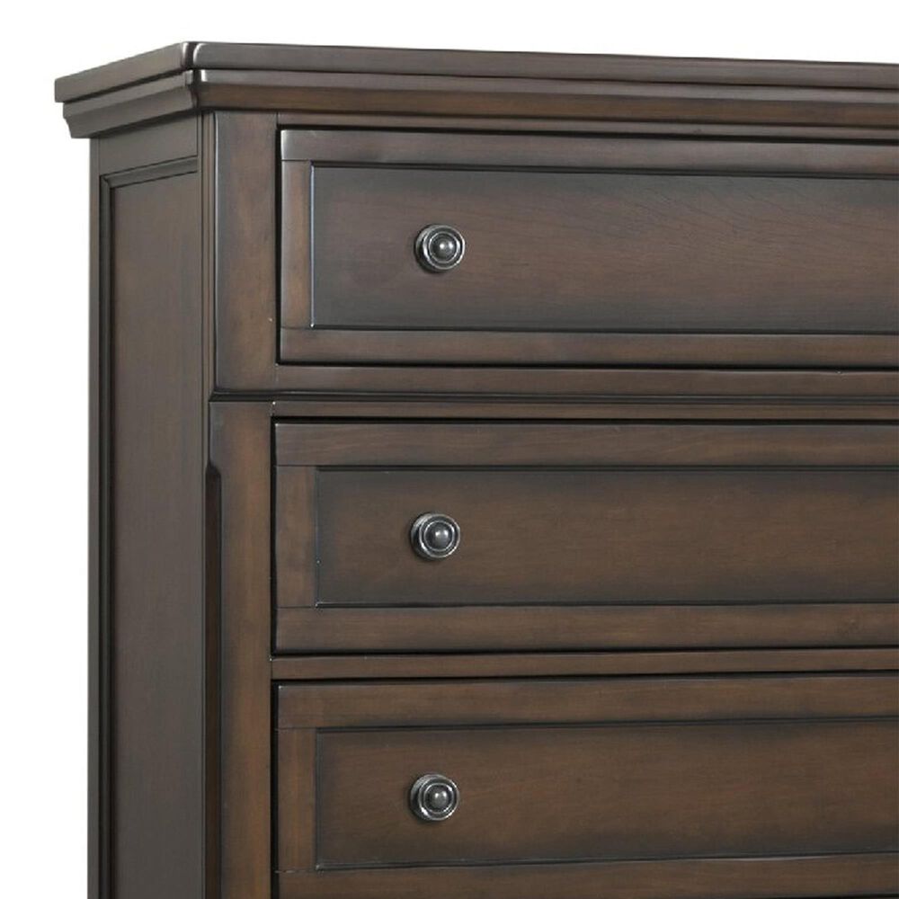 Mayberry Hill Kingston 5-Drawer Chest in Dark Walnut, , large