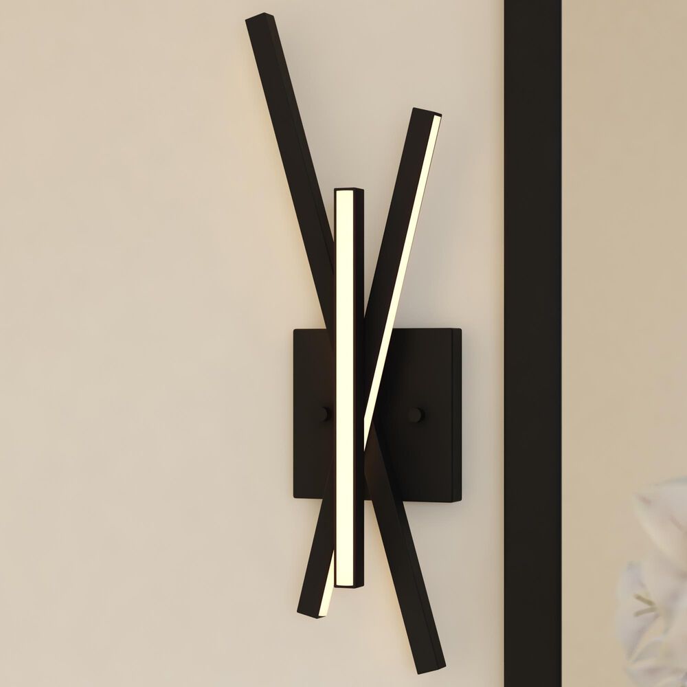 Vaxcel Barcelo 1-Light Wall Sconce in Matte Black, , large