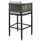 Armen Living Felicia Patio Bar Stool in Light Gray, , large