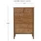 Archbold Furniture Warren 6-Drawer Chest in Harvest, , large