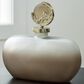 Ashley Acario 11.75" Jar in Taupe and Gold, , large