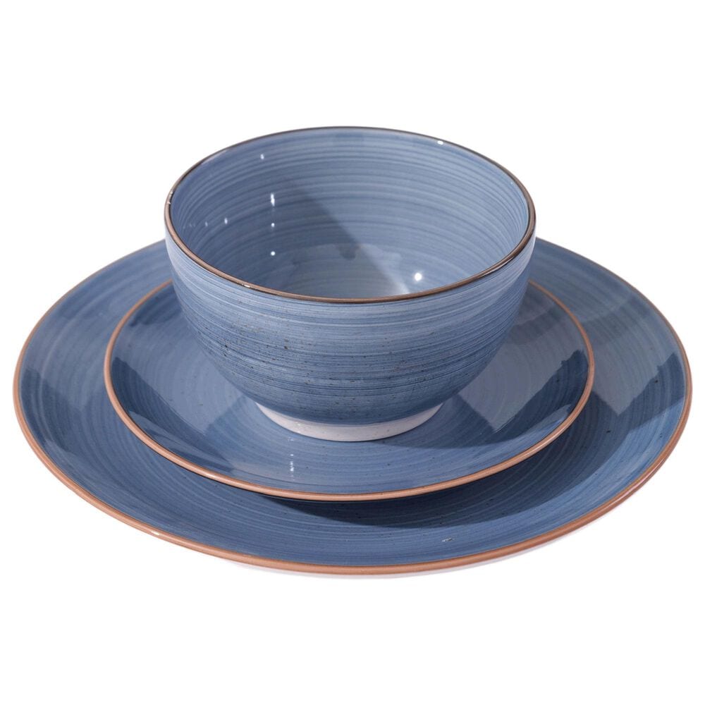 Gibson Overseas, Inc Stonebury 12-Piece Dinnerware Set in Blue, , large