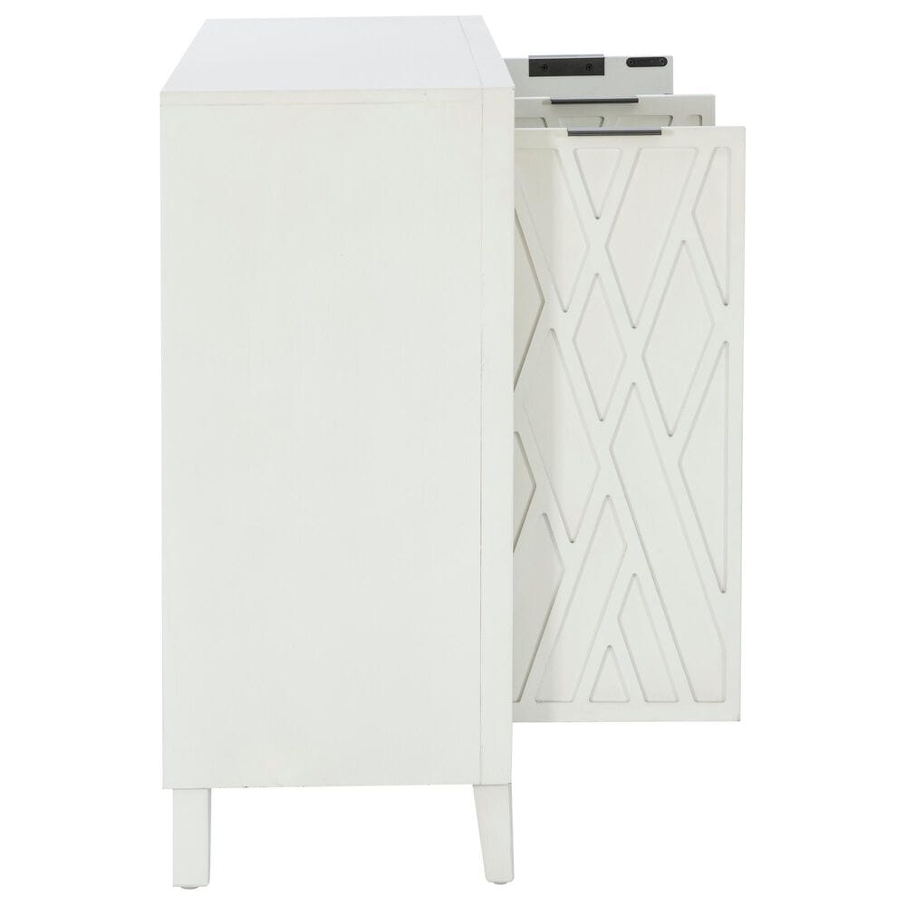 Linden Boulevard 3 Door Cabinet in White, , large
