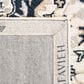 Safavieh Micro-Loop Oriental 2"3" x 7" Ivory and Navy Runner, , large