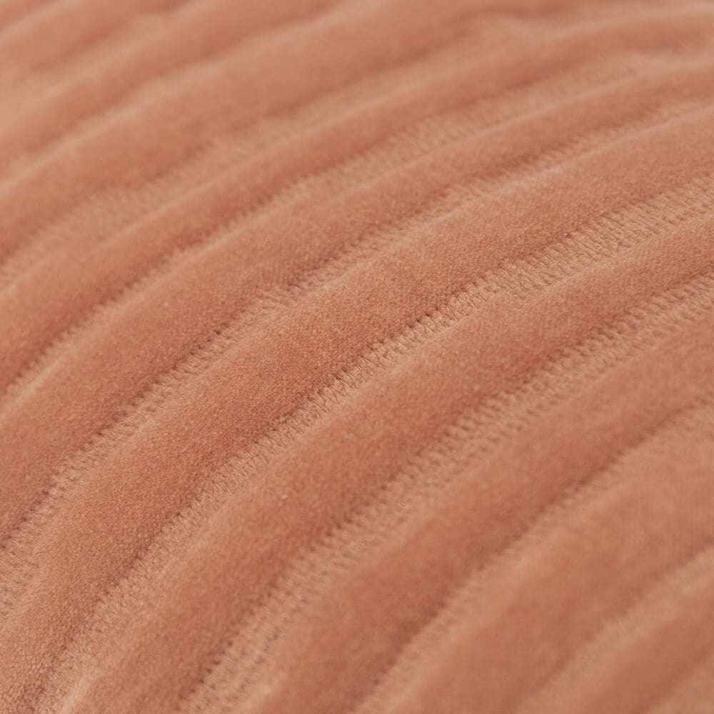 Rizzy Home 14&quot; x 26&quot; Striped Down Filled Lumbar Pillow in Terra Cotta, , large