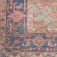 Nourison Vintage Washables Blue and Coral 9"10" x 13"2" Area Rug, , large