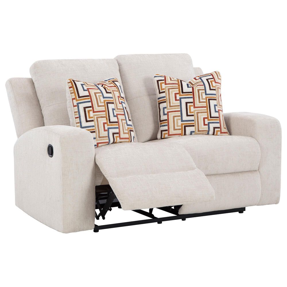 Ashley Danum Manual Reclining Loveseat in Stone, , large