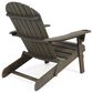 Hearth and Haven Bellwood Outdoor Folding Adirondack Chair in Grey, , large