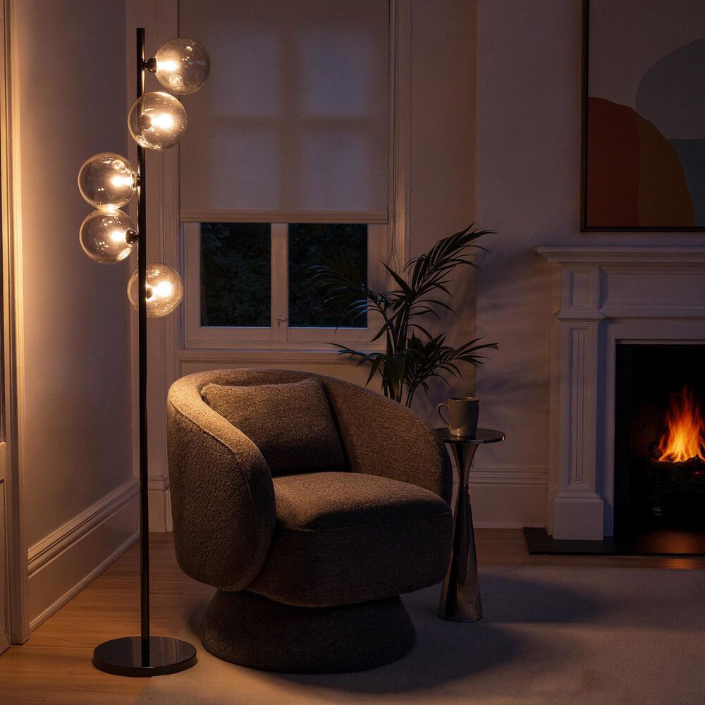 Grandview Gallery Bubbles Floor Lamp in Black Chrome, , large
