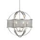 Golden Lighting Colson 6-Light Chandelier with Mesh Shade in Pewter, , large