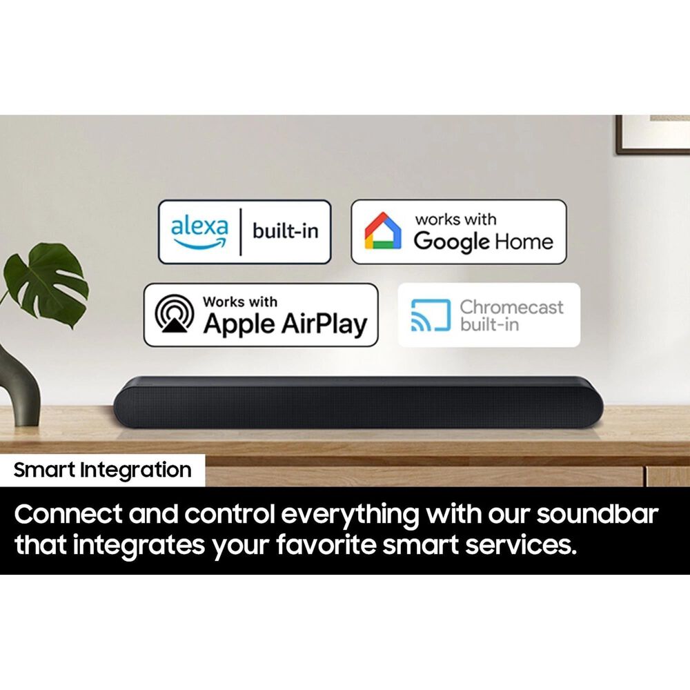 Samsung 55" Class S85H Series OLED 4K UHD - Smart Tizen TV with S-Series 5.0 Channel Soundbar in Graphite Black and Black, , large