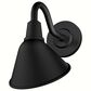 Hunter Cassius 1-Light Outdoor Small Wall Light in Matte Black, , large