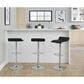 Lumisource Ale Swivel Adjustable Barstool with Black Seat in Chrome (Set of 2), , large
