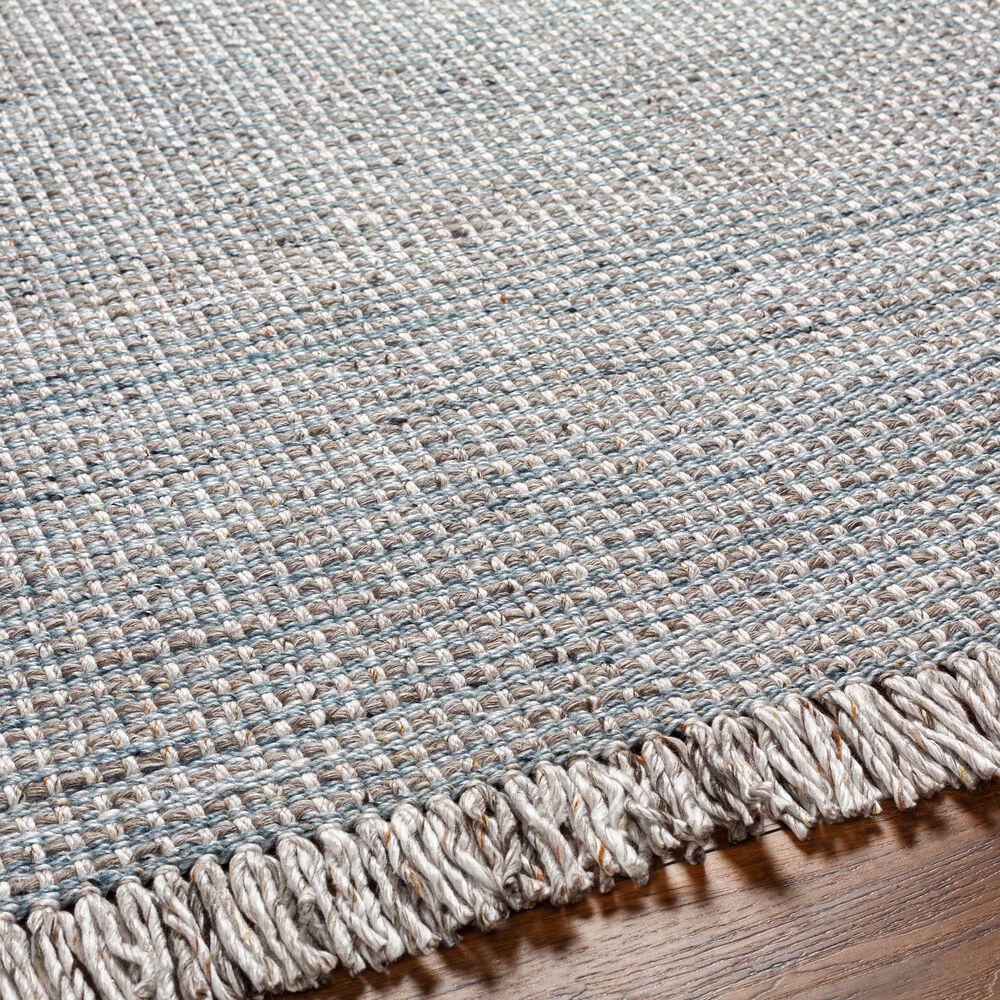 Surya Sara SRU-2300 2&#39; x 3&#39; Light Slate, Charcoal, Brown, Seafoam, Medium Gray, Teal, Pewter Area Rug, , large
