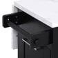 HOMLUX 51" Kitchen Island with Tilt Trash Can Cabinet in Black, , large