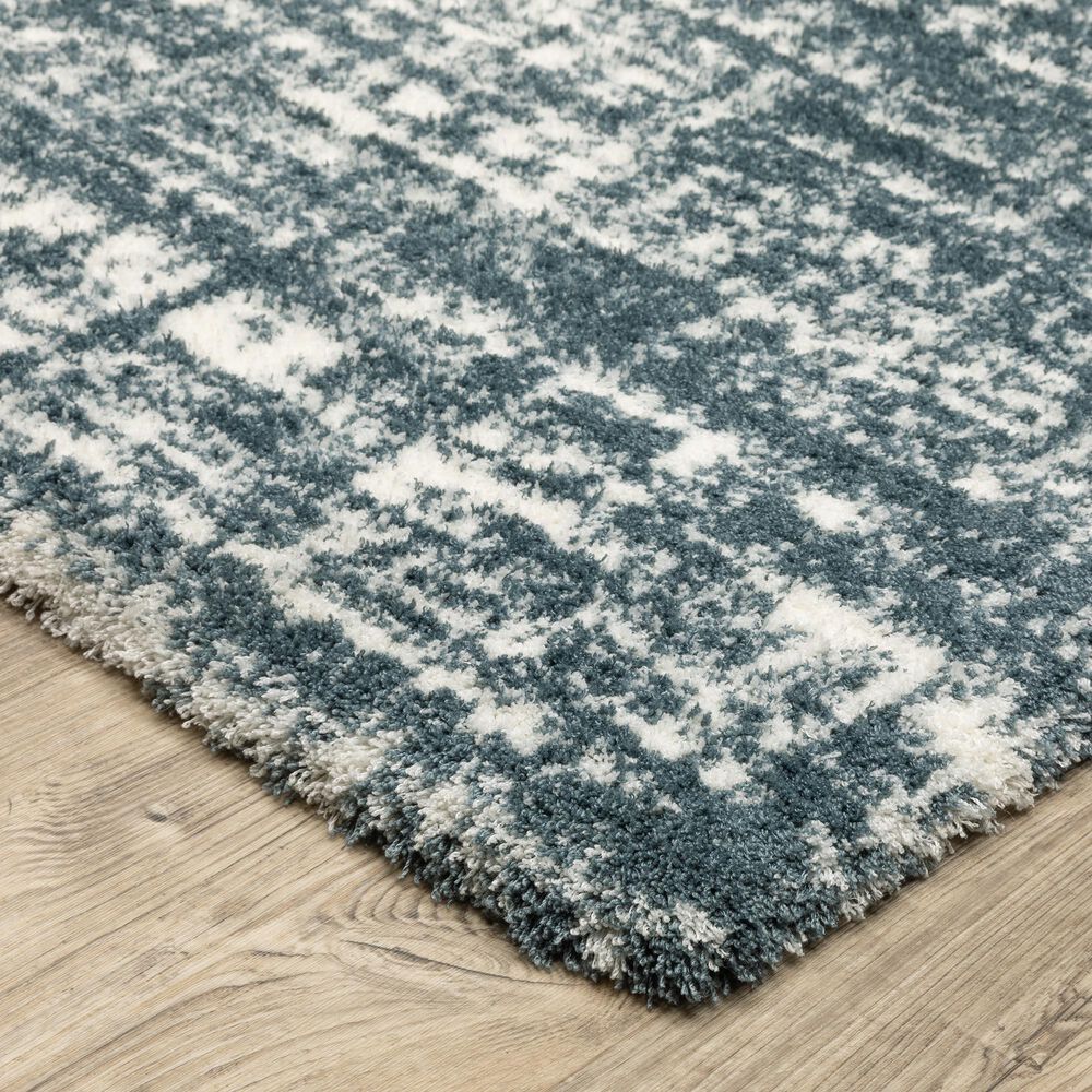 Oriental Weavers Galileo GAL08 Blue and Ivory 6&#39;7&quot; x 9&#39;6&quot; Area Rug, , large
