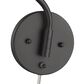 Golden Lighting Ryleigh 1-Light Articulating Wall Sconce in Matte Black, , large