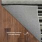 Dalyn Rug Company Soft Essentials Striped Black 8" x 10" Indoor/Outdoor Area Rug, , large