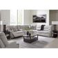 Ashley Acklen Place 5-Piece Power Reversible Reclining Sectional with Console in Pewter, , large