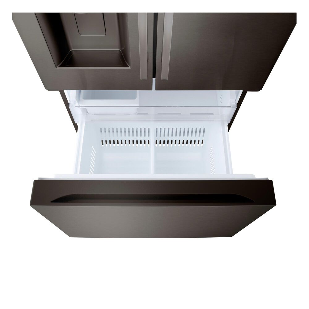 LG 24.5 Cu. Ft. 3-Door French Door Refrigerator in Black Stainless Steel, , large