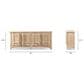 Jennifer Taylor Home Rowan 91" 4-Door Sideboard in Heritage Light Natural Brown, , large