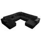 Noviland HOMLUX 5-Piece Mod U-Sectional with Chaise in Black, , large