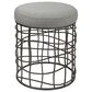 Uttermost Carnival Accent Stool in Burnished Silver, , large