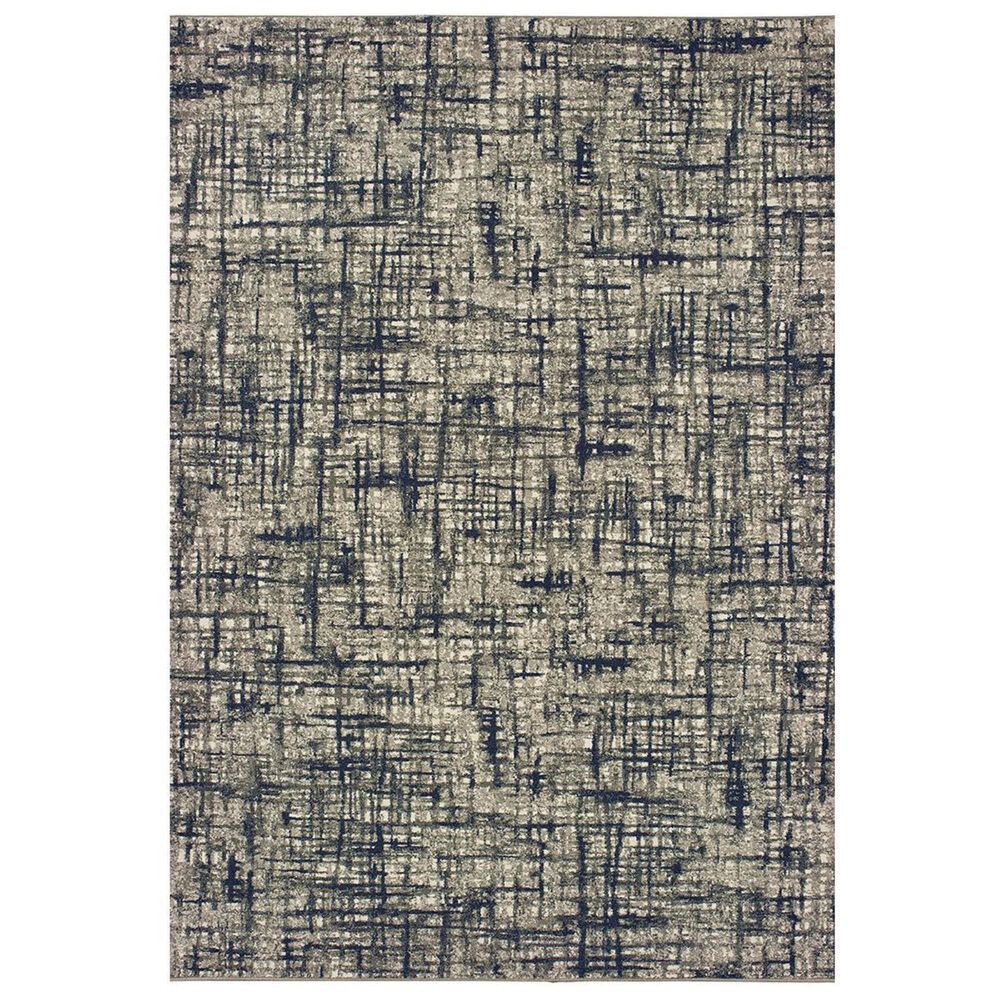 Oriental Weavers Richmond 802K3 3"10" x 5"5" Grey and Navy Area Rug, , large